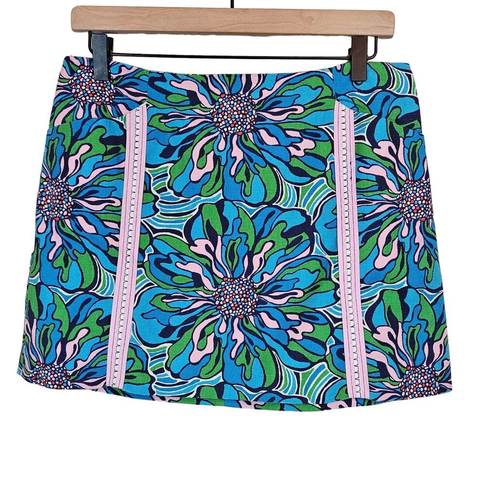 Lilly Pulitzer Roslyn Floral Skirt Women's 4‎ Multicolor Coastal Beach Vacation